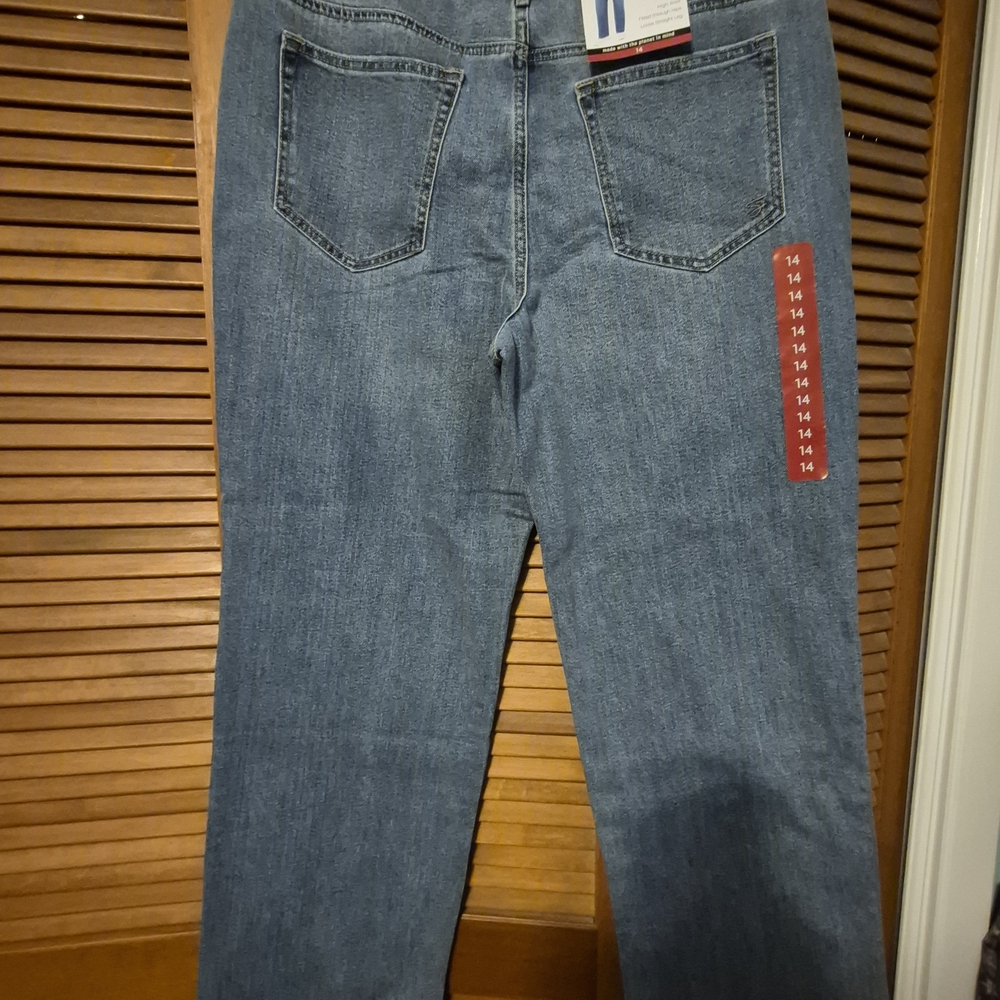 Seven 7 Loose Straight Blue Jeans